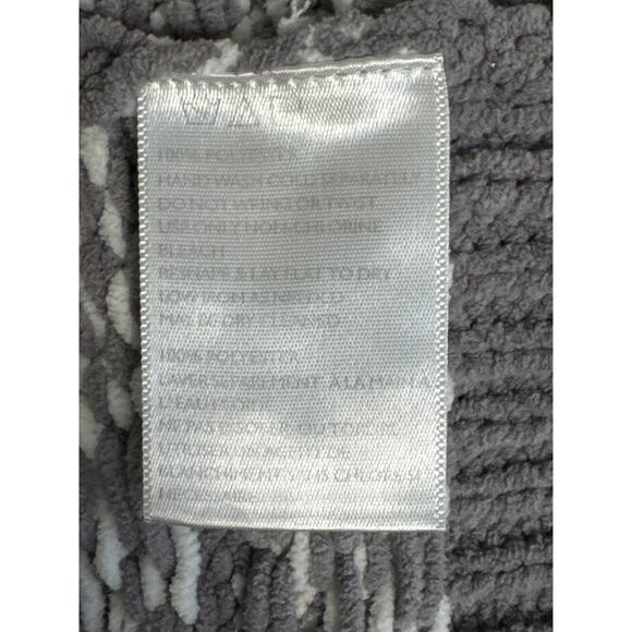 Urban Outfitters Scout Shrunken Snowflake Blue and Gray Zip Front Sweater Size M - Picture 6 of 10